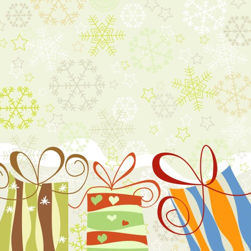 Christmas background vector image