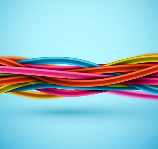 Closeup electric cable vector image