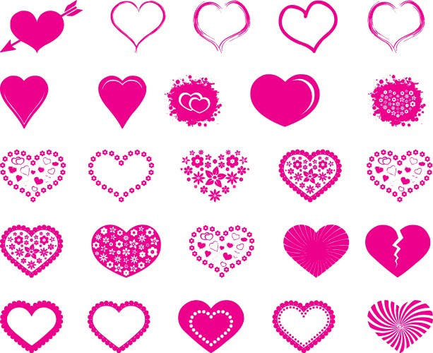 Valentine heart vector image