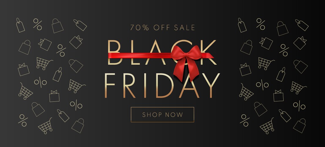 Black friday sale vector image