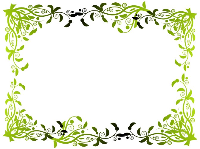 Flower border vector image