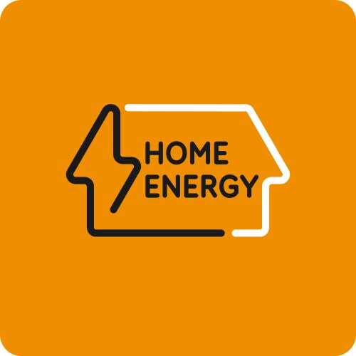 Icon designating the energy of house vector image