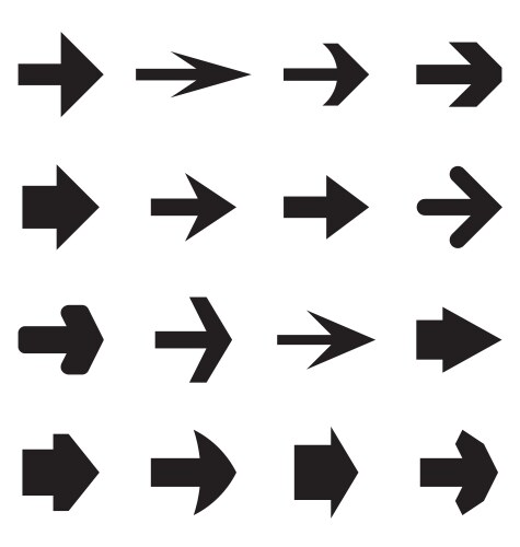 right arrows vector image