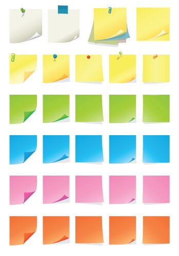 Post it note vector image