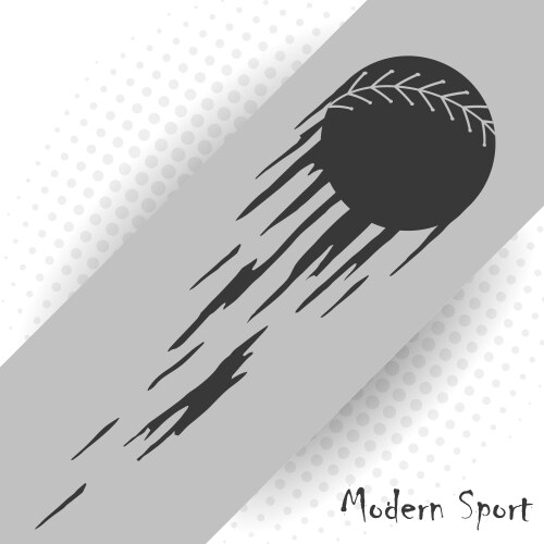 modern style baseball background vector image