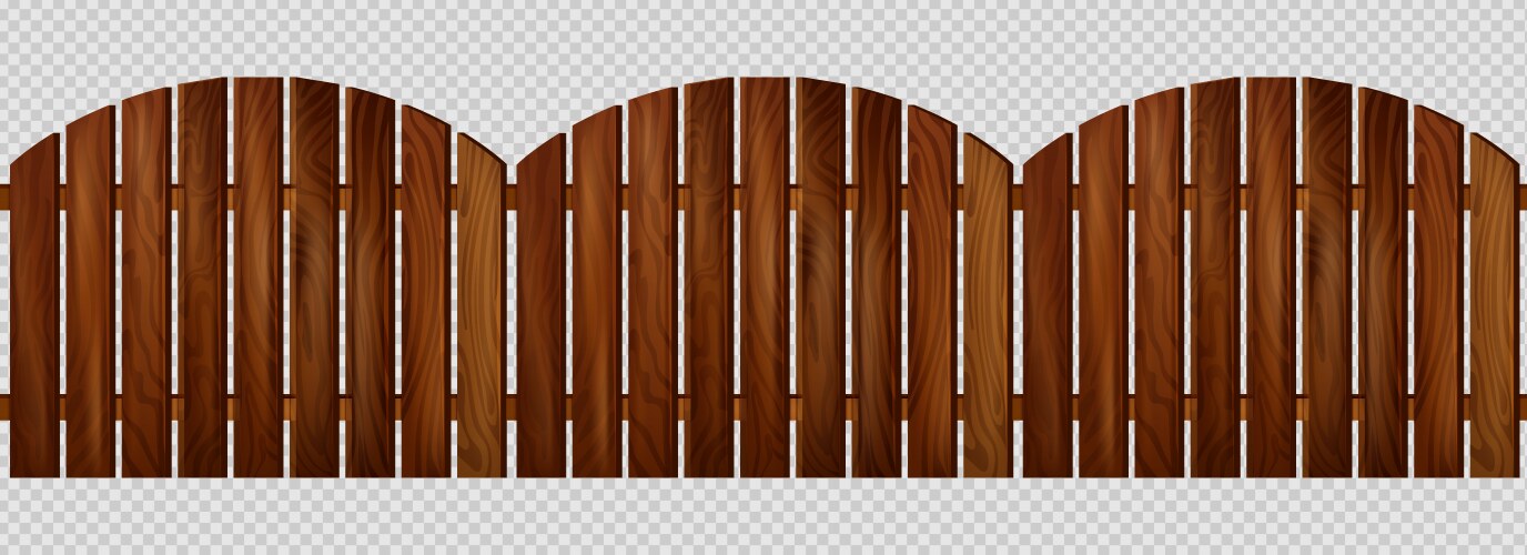 wooden fence transparent background vector image