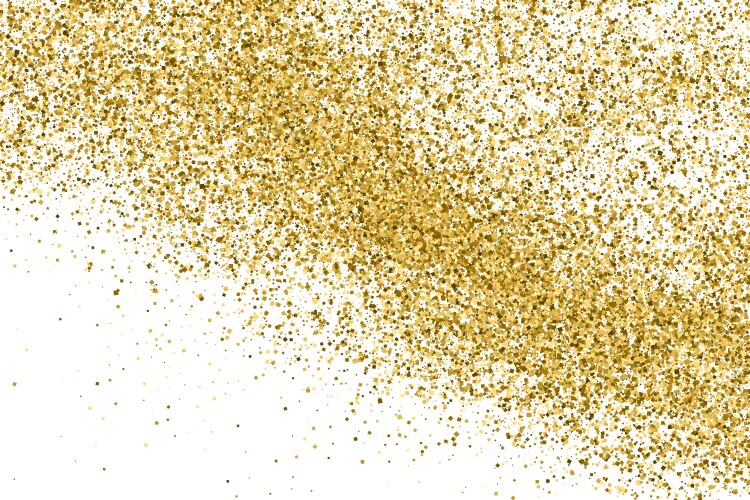 Gold glitter texture vector image