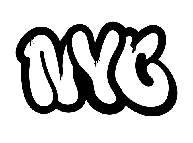 Nyc graffiti vector image