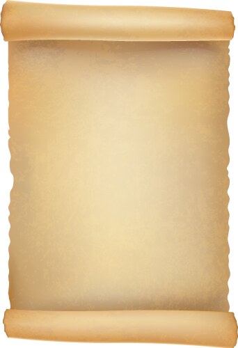 Old scroll realistic vector image