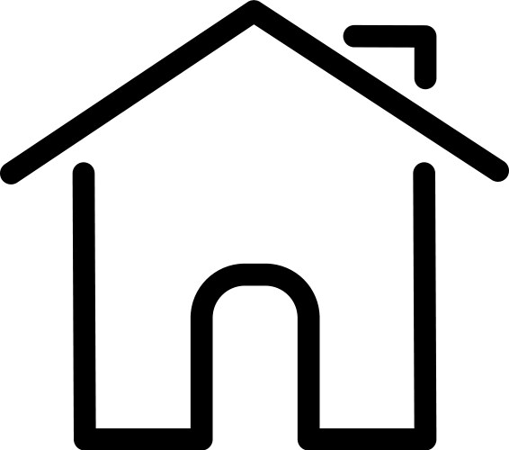 Home - simple icon vector image