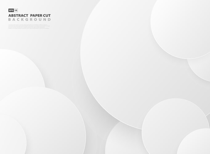 Abstract gradient gray circle pattern design vector image