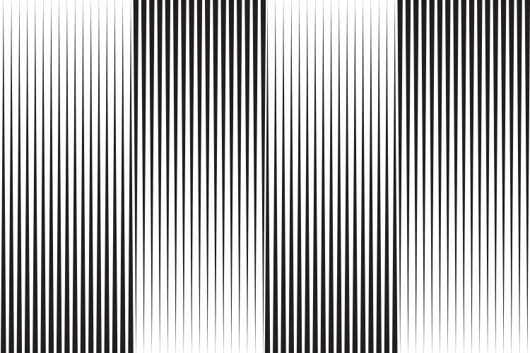 Background with black straight lines fading vector image