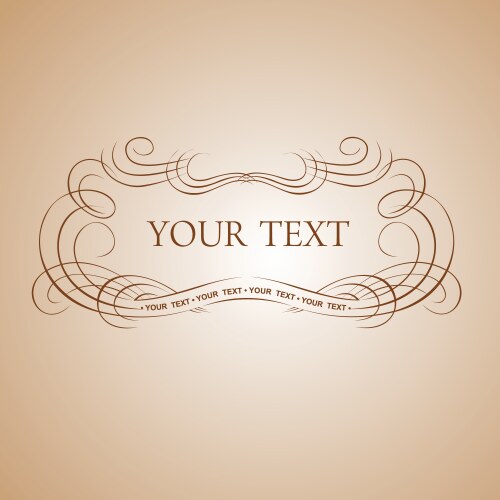 Calligraphy text vector image