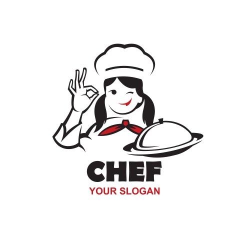 chef woman design vector image