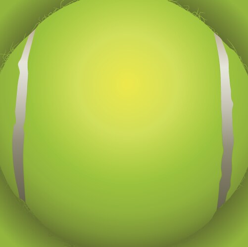 Tennis ball closeup vector image