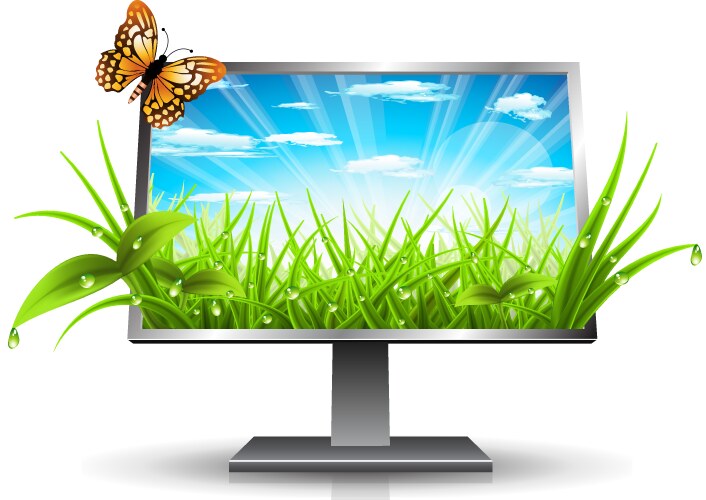 Monitor vector image