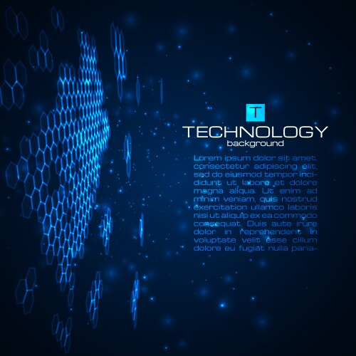 Futuristic digital background with space for text vector image