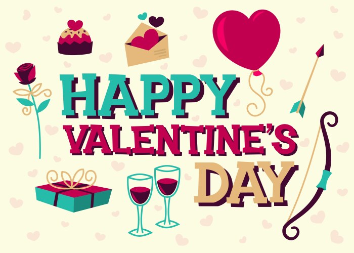 Happy valentines day card vector image