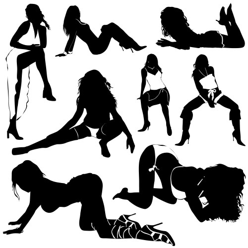 Sexy women vector image