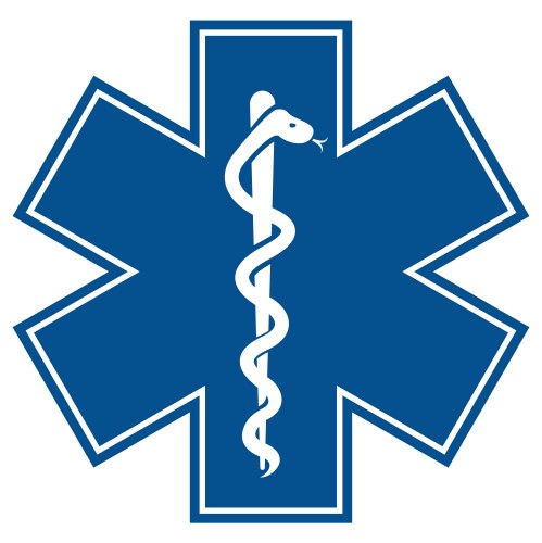 Emergency medical symbol vector image