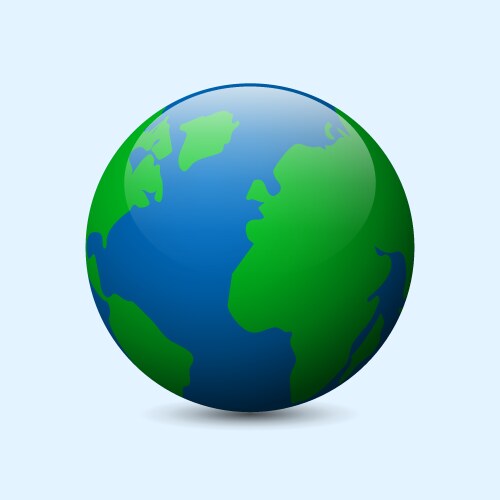 Earth icon vector image