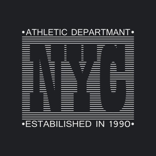 New york city typography graphics vector image