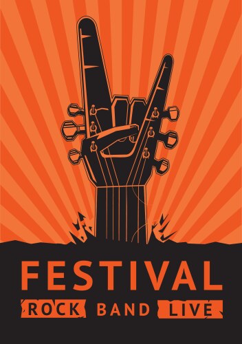 Rock festival vector image