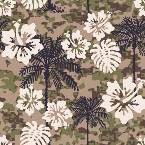 Aloha camouflage vector image