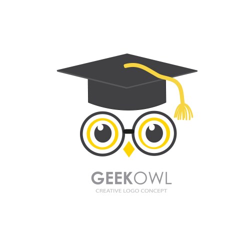 concept owl in graduate hat vector image