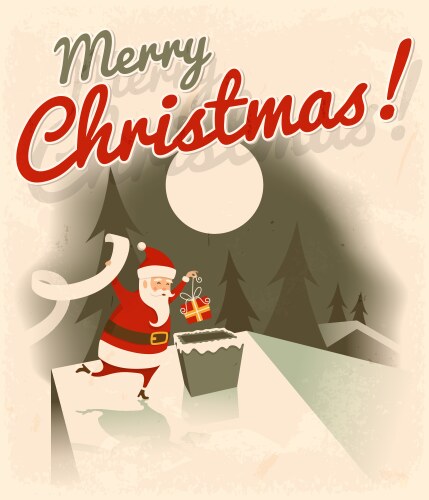 merry christmas vector image