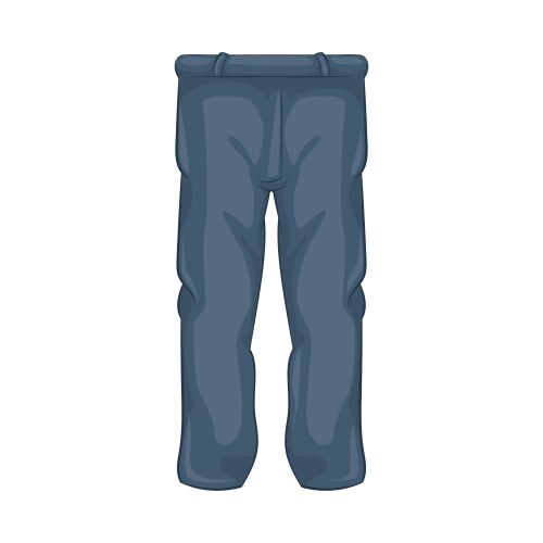 Men pants icon cartoon style vector image