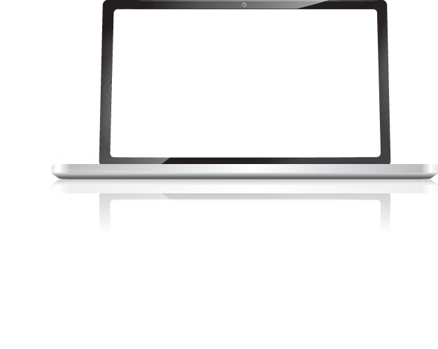 Laptop vector image