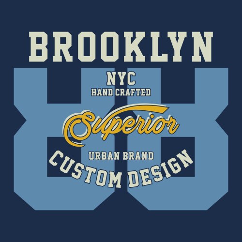 Brooklyn nyc superior vector image