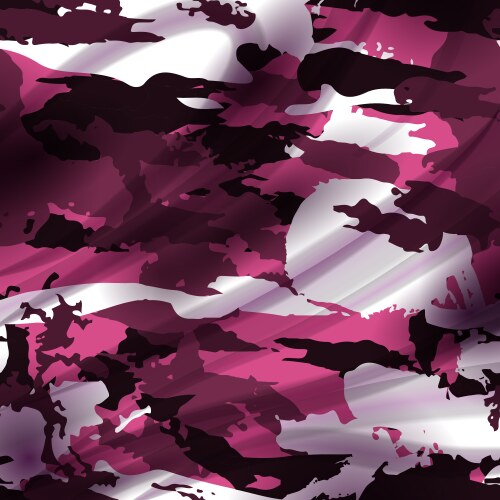 Drapery pink camouflage fabric textile background vector image