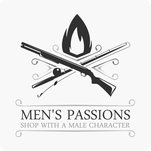 mens passions logo vector image