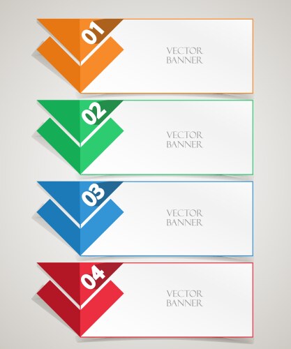 Modern banners vector image