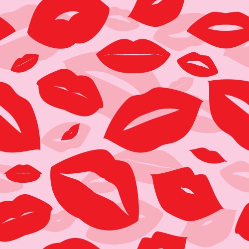 Glamour to lips vector image