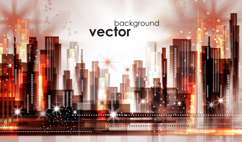 Abstract cityscape background vector image