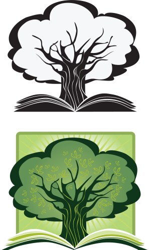 Knowledge tree vector image