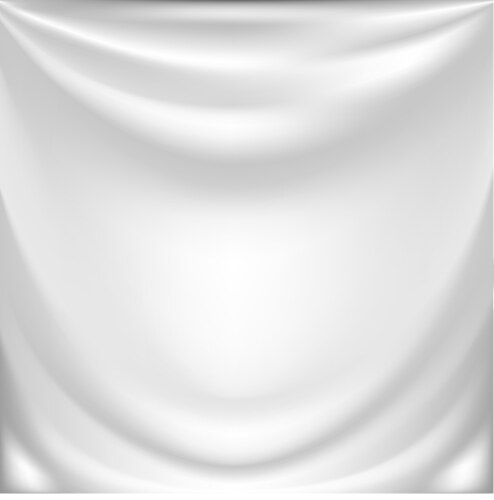 White silk drapery vector image