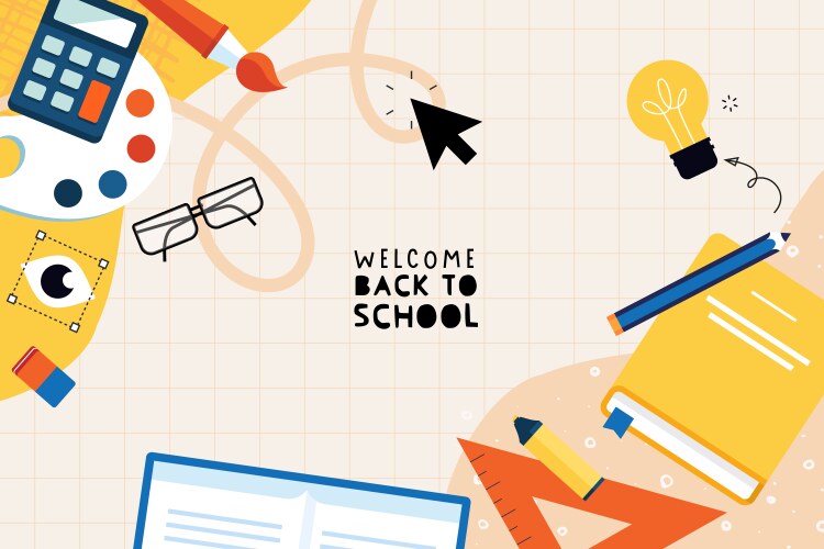 Education and back to school vector image