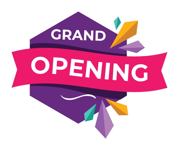 grand opening soon announcement new shop vector image