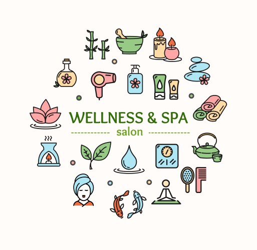 Spa concept vector image