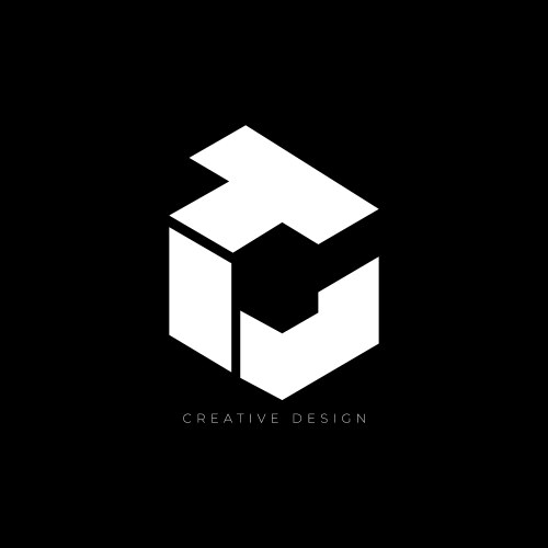 Letter design tc hexagon creative brand logo vektorbild