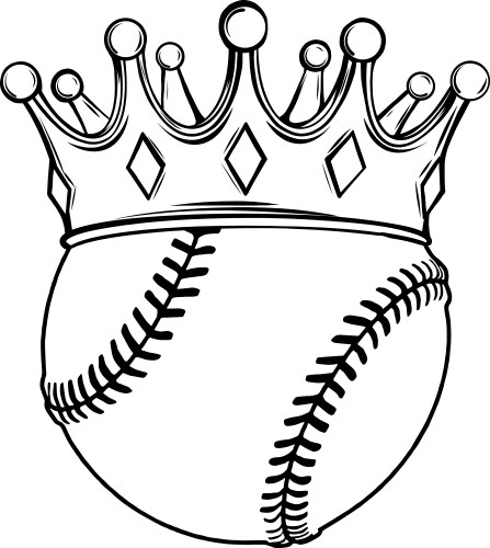 Baseball ball on a white background vector image