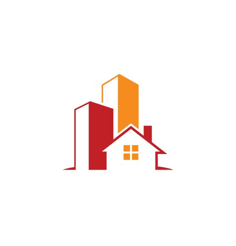 Building house logo vector image