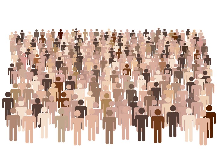 Diverse population vector image