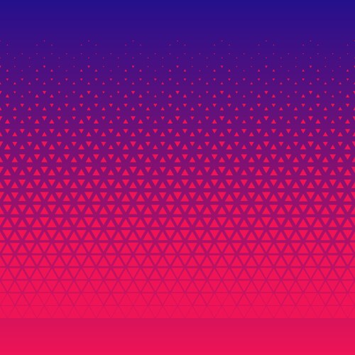 Halftone triangle pattern seamless geometric vector image