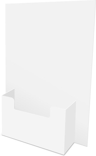 Blank flyer dispenser vector image