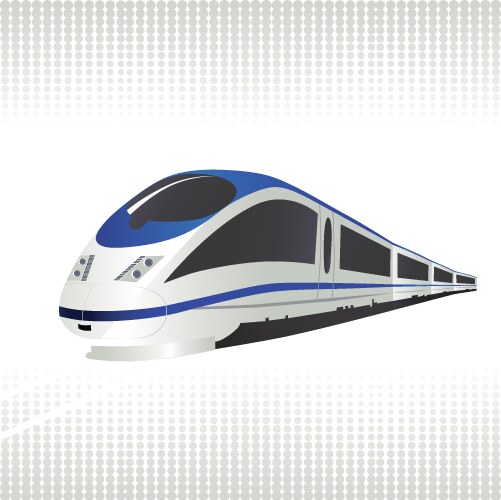 High-speed train vector image